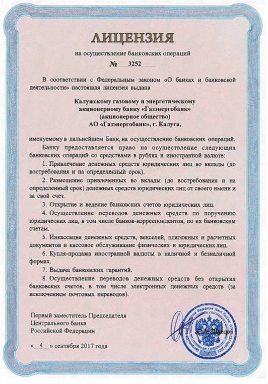 Фото лицензии