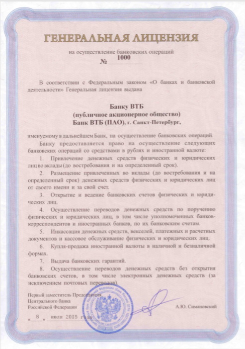 Фото лицензии